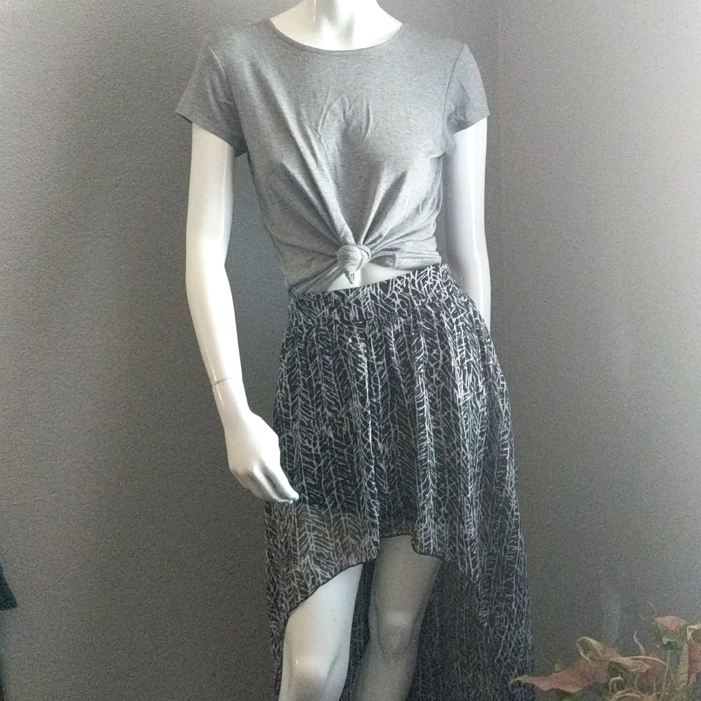 Hi low maxi skirt